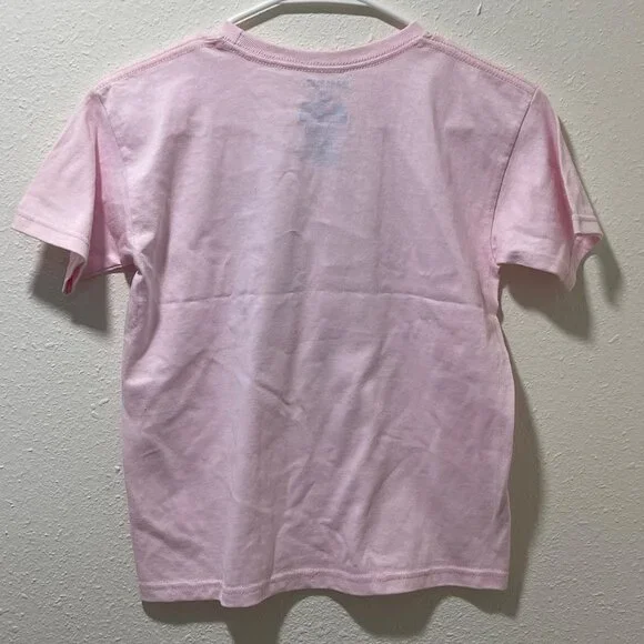 Pink Short Sleeve Tee With Colorful Dog Design Playa Del Carmen México Print - Picture 5 of 7